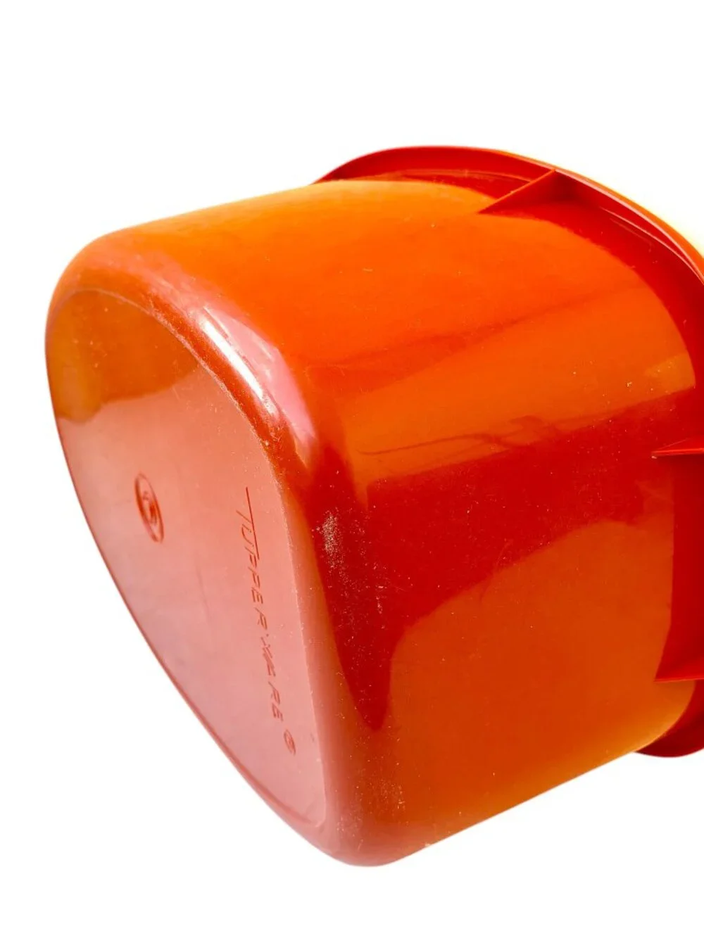TUPPERWARE 487-5 Storage Container Roast Turkey Ham Keeper Paprika Red 3 pieces